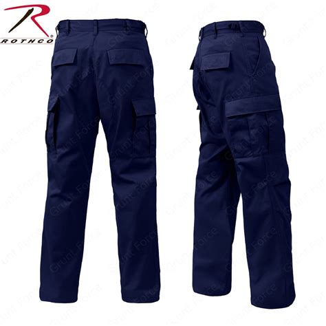 Rothco Mens Midnite Navy Blue Bdu Pants 6 Pocket Uniform Pant