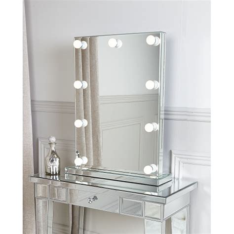 It's also more convenient for completing plus, lighted makeup mirrors add an attractive element to any bathroom or vanity. Classic 9 Light Vanity Mirror | French Mirrors | Table Mirrors