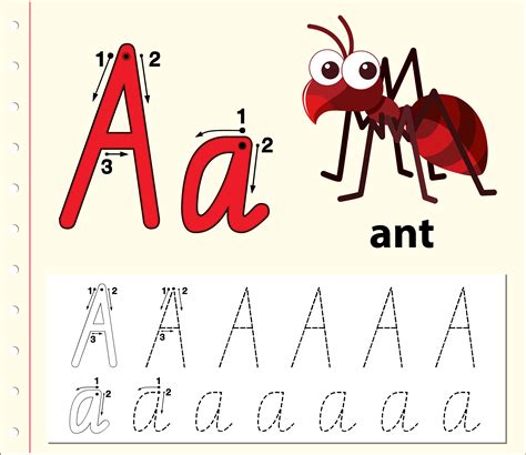 30 Letter A Tracing Worksheets