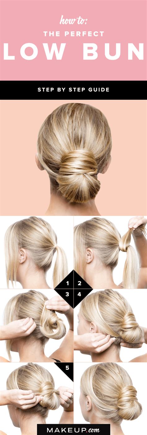 How To Get The Perfect Low Bun In Easy Steps Makeup Com Hair Bun