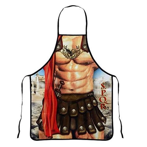 Tirain Sexy Apron Novelty Muscle Man Kitchen Cooking Grilling Apron Funny Creative Thanksgiving