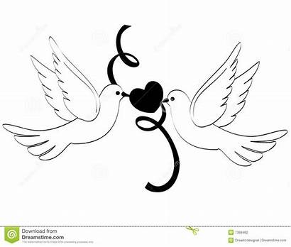 Doves Innerem Coeur Colombe Ajouter Clip Valentine