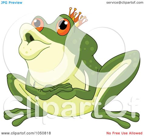 Royalty Free Rf Clip Art Illustration Of A Frog Prince In Awe By