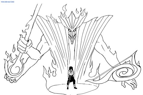 Coloriage Sasuke 80 Coloriages à Imprimer Wonder Day — Coloriages