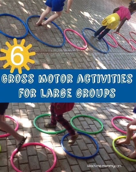 6 Gross Motor Activities For Large Groups Preschool Movement Activities