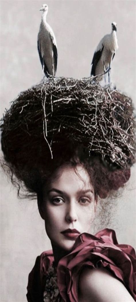 Pin By Warrior On Nesting Bird Nest Hair Crazy Hats Nest Art