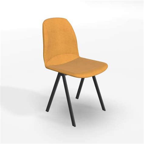 Chaise de salle à manger moderne en tissu - Ona | 4-pieds.com