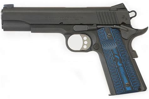 Colt 1911 Competition Pistol 45 Acp With Blue G10 Grips Sportsmans