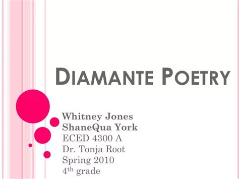 Ppt Diamante Poetry Powerpoint Presentation Free Download Id5463254