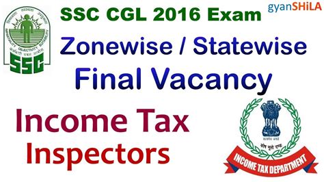 An income tax officer can expect their posting either in. Income Tax Inspector | StateWise Final Vacancies | SSC CGL ...