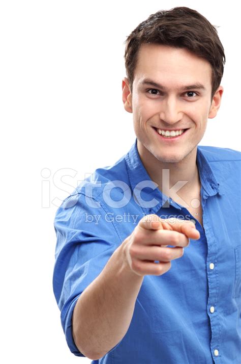 Young Man Pointing At You Stock Photo Royalty Free Freeimages