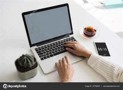 Person Using Laptop — Stock Photo © Rawpixel 147786205