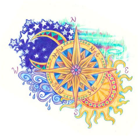 Compass Rose By Kittencaboodles On Deviantart Compass Art Compass Rose Art Compass Design Art