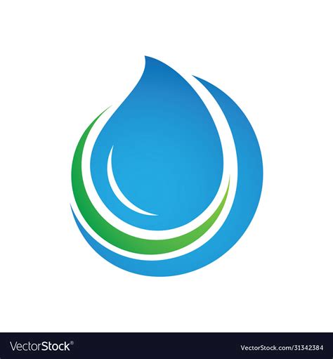 Pure Water Logo Inspiration Royalty Free Vector Image