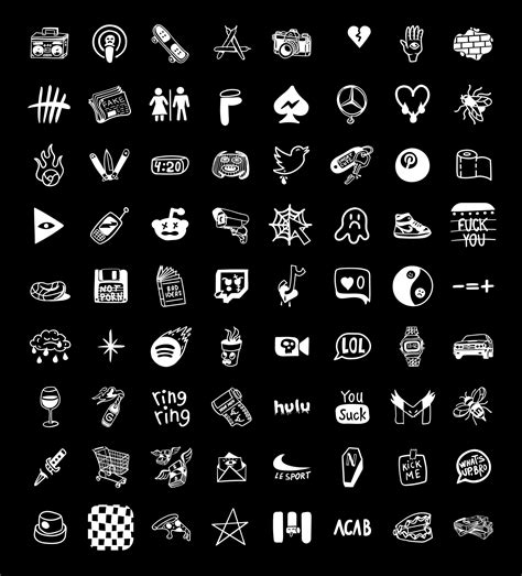 The Best 29 Aesthetic App Icons Black And White Instagram Sxtydq