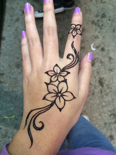 Easy henna designs for kids flower. Pin on Mehndi Designs