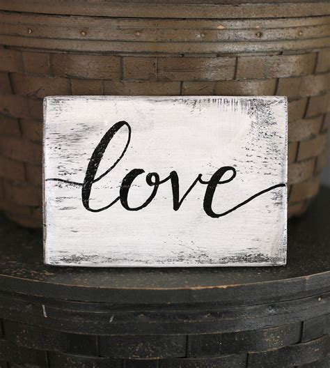 Love Distressed Wood Sign Hand Painted In Mill Creek Wa