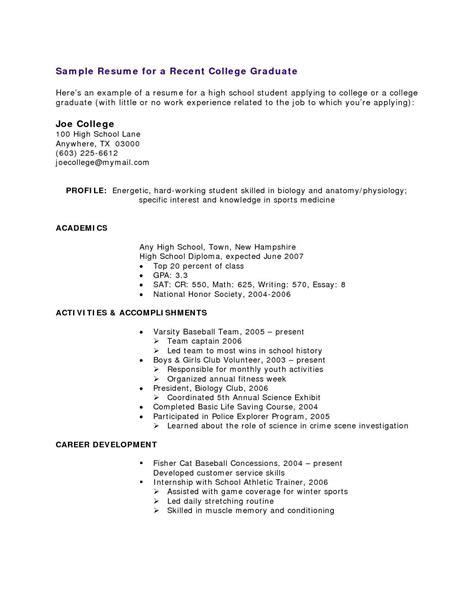 8 Resume For High School Student Template Template Free Download