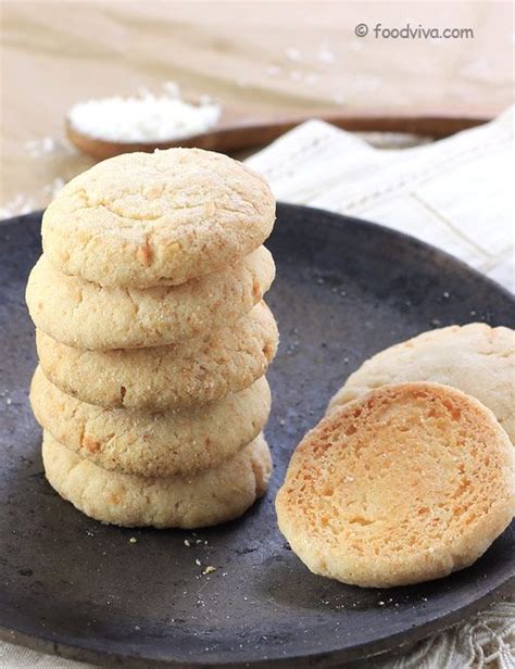 Eggless Coconut Cookies Recipe Indian Style Coconut Biscuit Coconut