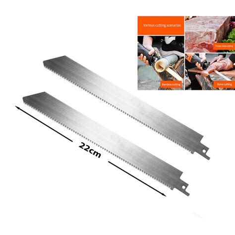 Reciprocating Saber Stainless Steel Saw Blade 2pcs 24cm For Food