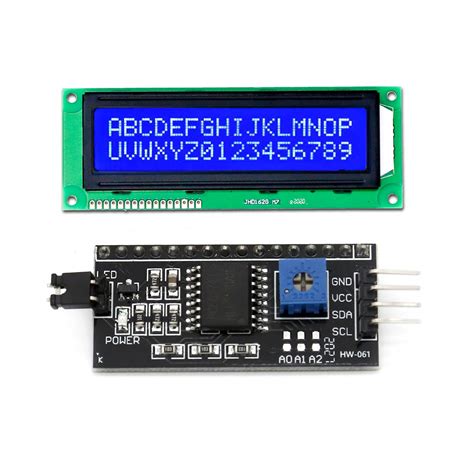 Electronicspices 16 X 2 Jhd162a Bluewhite Color Dc 5v Character Lcd