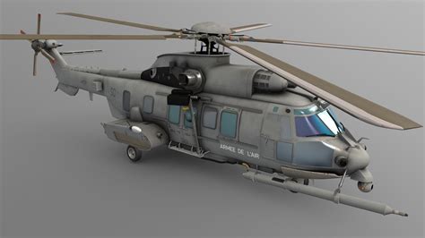 Airbus Helicopters H225m Caracal Buy Royalty Free 3d Model By Cuic21