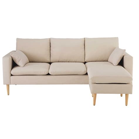 Browse our extensive range of beige sofas on made.com. Beige 3/4-seater modular corner sofa Joey | Maisons du Monde