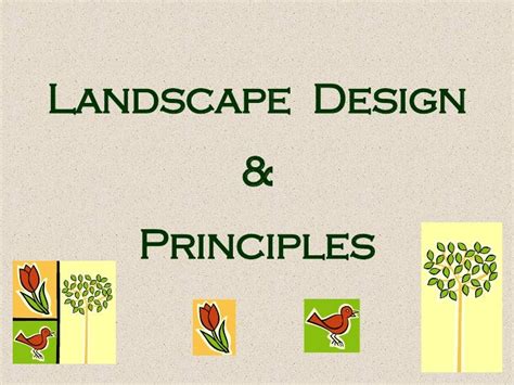 Principles And Elements Of Landscape Design Ppt