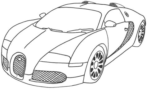Bugatti coloring page is designed very much like the real bugatti car designs. Kleurplaat Bugatti Chiron | kleurplaten van dieren