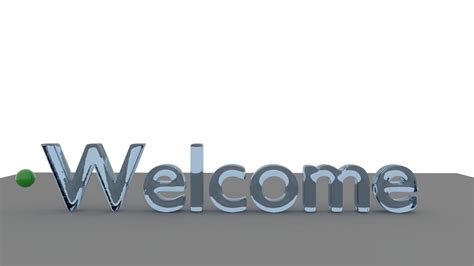 Liquid Welcome Text Animation 3d Model Animated Cgtrader