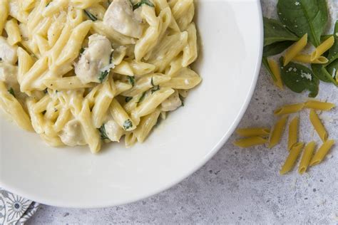 1 Pot Chicken And Spinach Alfredo A Cup Of Cream