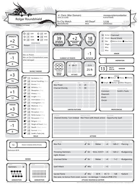 Character Sheet Mpmbs Fully Automated Printer Friendly Version