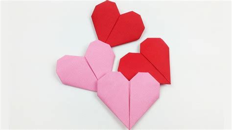 Diy How To Make An Origami Paper Heart Folding Instructions For