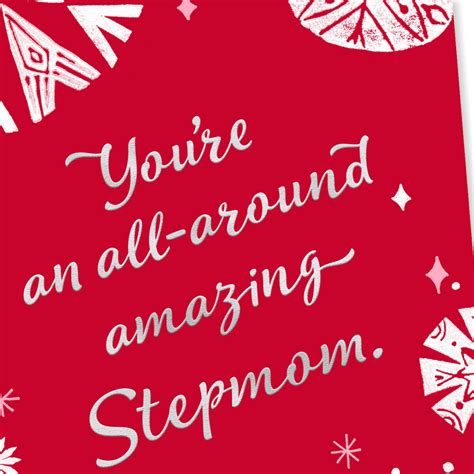 you re all around amazing christmas card for stepmom greeting cards hallmark