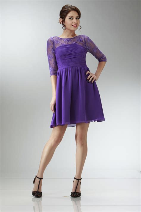 Besides good quality brands, you'll also find plenty of discounts when you shop for long sleeve short party dresses during big sales. Long Sleeve Prom Dresses | DressedUpGirl.com