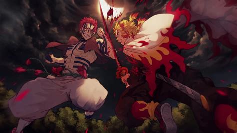 Kyojuro Rengoku Vs Akaza Kimetsu No Yaiba Live Wallpaper Wallpaperwaifu The Best Porn Website