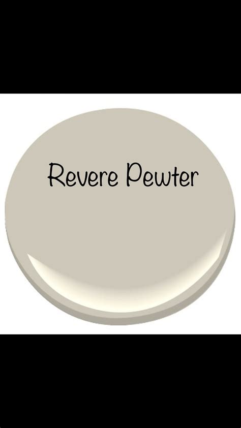 Revere Pewter Benjamin Moore Color Palette