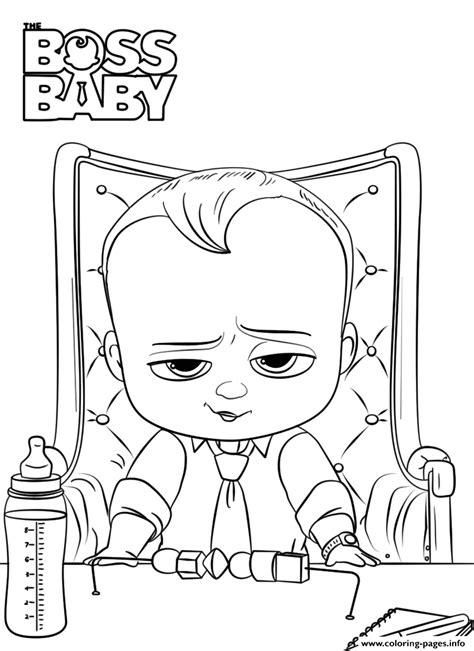 Boss Baby 2 Like A Boss President Coloring Page Printable