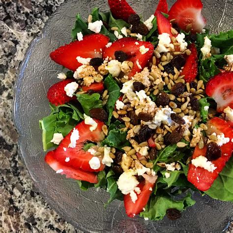 Strawberry Kale Salad With Honey Goat Cheese Dietetic Directions