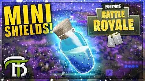 New Mini Shield Potions Fortnite Battle Royale Opticbigtymer Youtube