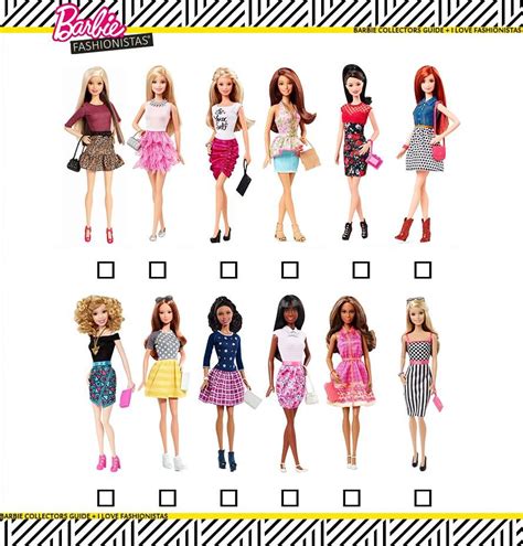 Fashionistas Checklist Doll Clothes Barbie Barbie Fashionista Dolls