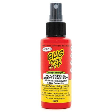 Buy Bug Grrr Off Jungle Strength Natural Insect Repellent Spray 50ml