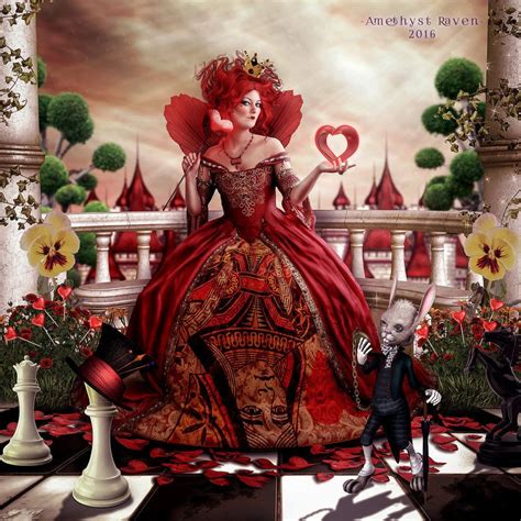 Queen Of Hearts By AmethystRaven Art