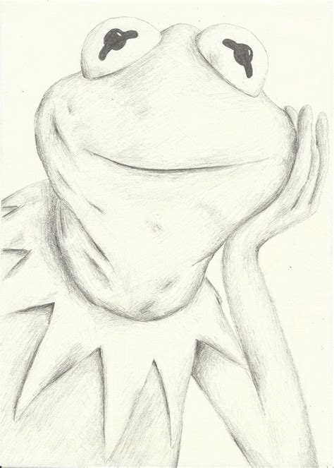 Kermit The Frog Easy Drawing