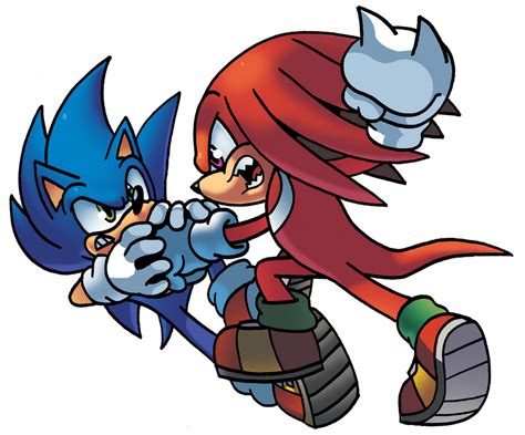 Sonic Versus Knuckles By Waniramirez On Deviantart
