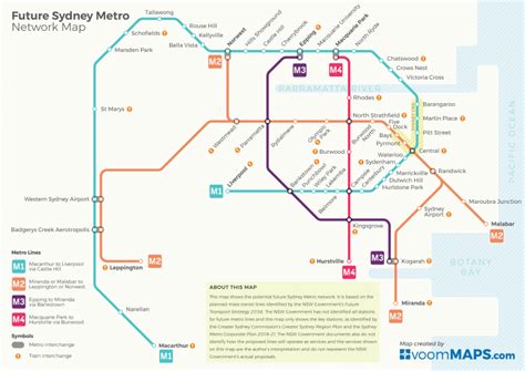 Future Sydney Metro Map By 2056 Sydney