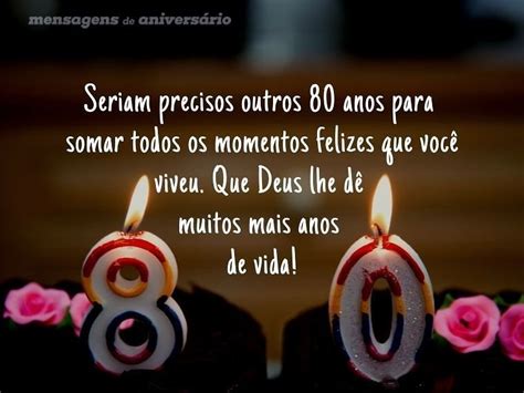 Mensagens de Aniversário de 80 Anos - Mensagens de Aniversário