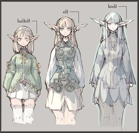 Drawn Elf Ears Drawing Fantasy Character Design Character Design