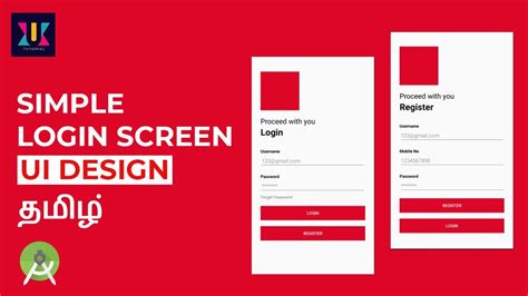 Login And Register Screen Ui Design In Android Studio Uiux Tutorial
