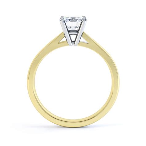 4 Prong Diamond Solitaire Ring With Open Shoulders